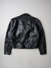 Load image into Gallery viewer, 1980s Boxy Leather Biker Jacket - S
