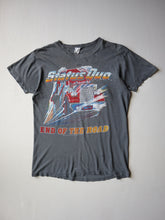 Load image into Gallery viewer, 1980s Thrashed Status Quo End of the Road Tour T-Shirt - S
