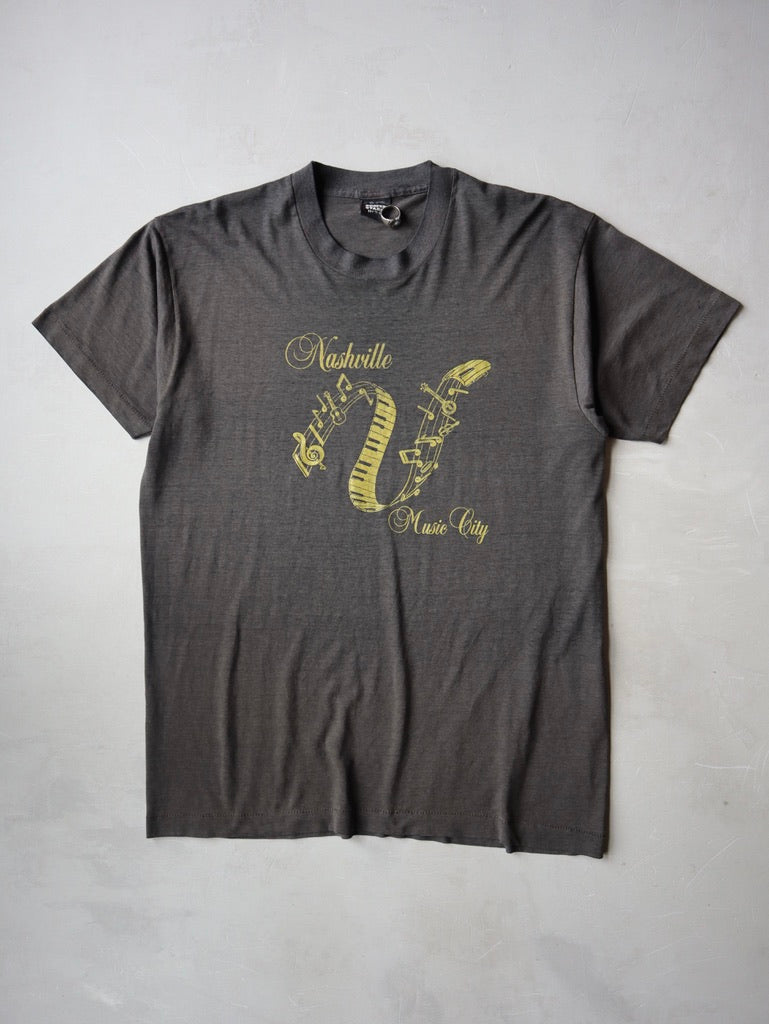 1980s Faded Nashville Music City T-Shirt - M