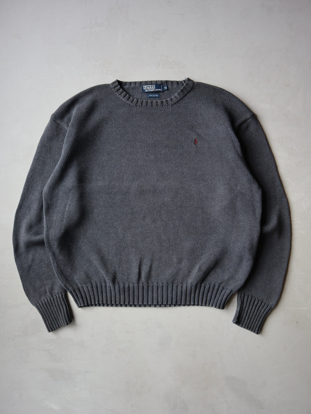 1990s Polo Ralph Lauren Cotton Knit Sweater - XL