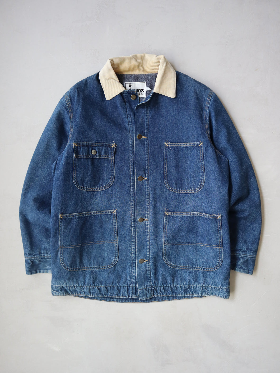 1970's Roebucks Blanket Lined Chore Jacket - L