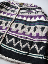 Load image into Gallery viewer, Made in Ecuador Rey Wear Wool Hand Knit Cardigan - XL
