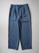 Load image into Gallery viewer, 1950s Drop Loop Gabardine Pleated Pants - 32"
