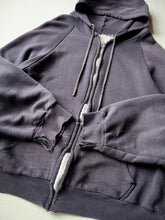 Load image into Gallery viewer, 1980s Faded Thermal Zip Up Hoodie - L
