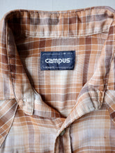 Load image into Gallery viewer, 1970s Campus Western Pearl Snap Shirt - S
