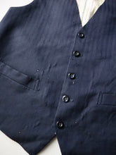 Load image into Gallery viewer, 1950s Herringbone Twill Waistcoat - S
