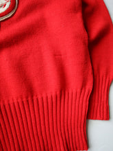 Load image into Gallery viewer, 1950&#39;s Jean Lee Originals Cheerleader Knit Sweater - S
