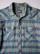 Load image into Gallery viewer, 1980s Roebucks Western Pearl Snap Flannel Shirt - L
