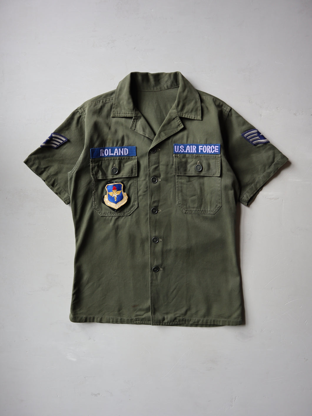 1970's U.S Army OG-107 Sateen Shirt - M