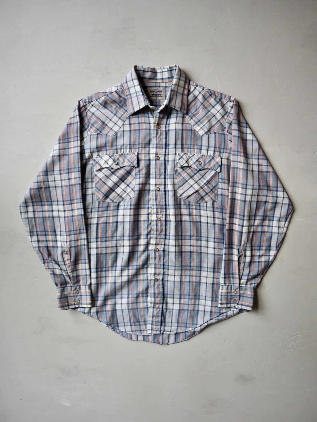 1970's Levi's Pearl Snap Western Shirt - M
