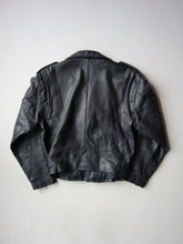 Load image into Gallery viewer, 1980s Cropped Leather Biker Jacket - S
