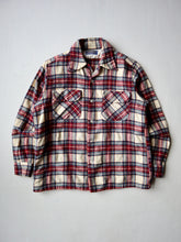 Load image into Gallery viewer, 1960s Pendleton Plaid Loop Collar Wool Shirt - S
