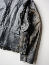 Load image into Gallery viewer, 1950s Distressed Leather Biker Jacket - L
