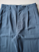Load image into Gallery viewer, 1950s Drop Loop Gabardine Pleated Pants - 32"
