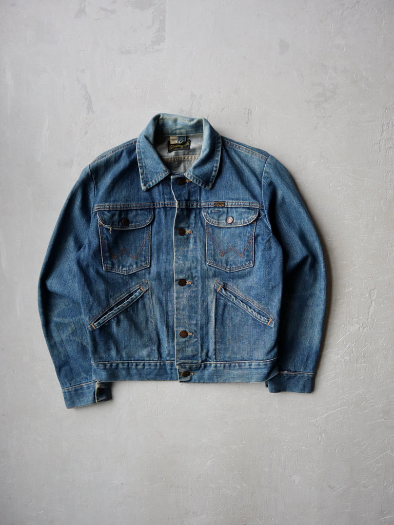 1970's Wrangler 124MJ Patched Denim Jacket - XS