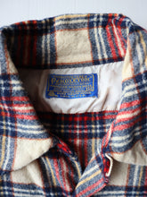 Load image into Gallery viewer, 1960s Pendleton Plaid Loop Collar Wool Shirt - S
