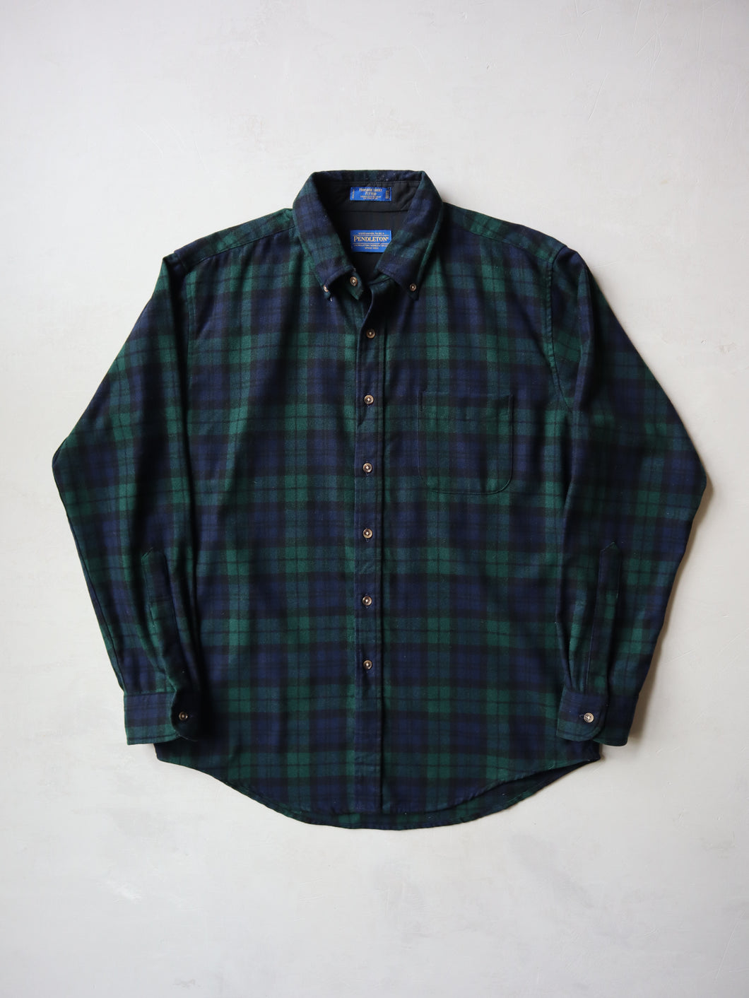 1990's Pendleton Plaid Wool Shirt - L