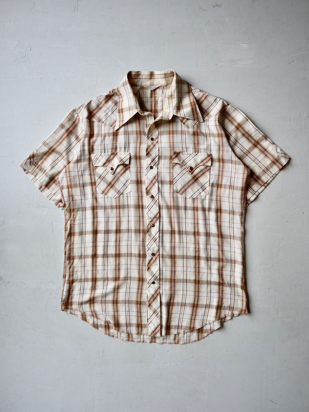 1970's Permanent Press Pearl Snap Shirt - L