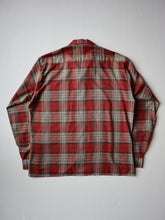Load image into Gallery viewer, 1960s Plaid Loop Collar Shirt by Truval - M
