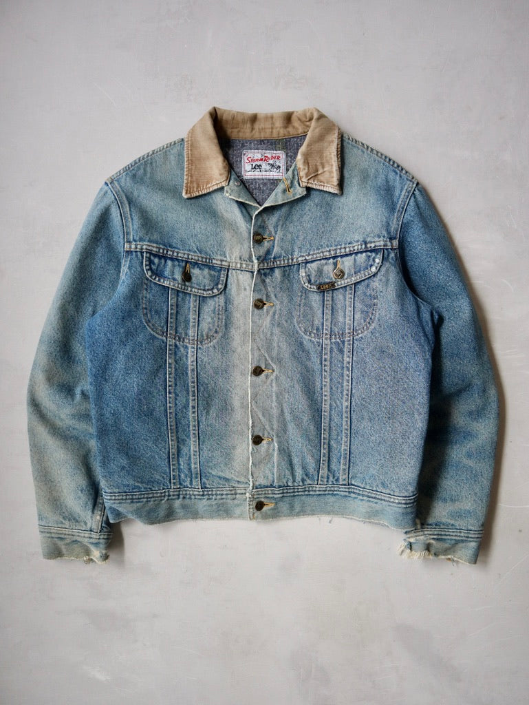 1970s Thrashed Lee Storm Rider Denim Jacket - L/XL