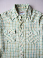 Load image into Gallery viewer, 1970s Distressed Western Pearl Snap Shirt - XS/S
