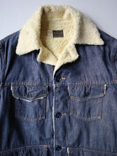 Load image into Gallery viewer, 1970s Sears Roebucks Sherpa Lined Denim Chore Jacket - L
