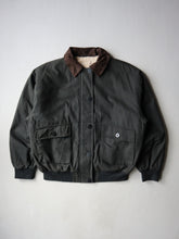 Load image into Gallery viewer, Waxed Bomber Jacket with Corduroy Collar - XL
