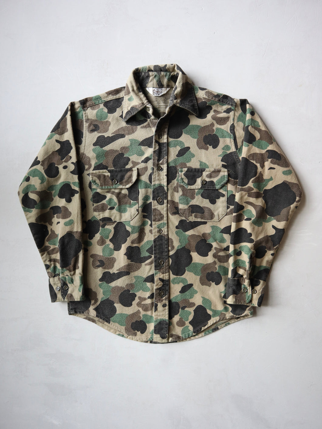 1970's Duck Camo Chamois Shirt - S