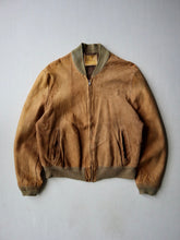 Load image into Gallery viewer, 1960s Distressed Bermans Suede Bomber Leather Jacket - L
