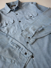 Load image into Gallery viewer, 1970s Sears Perma-Prest Selvedge Chambray Shirt - M/L
