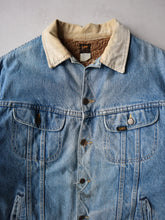 Load image into Gallery viewer, 1980&#39;s Distressed Lee Riders Lined Denim Jacket - L
