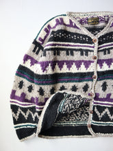 Load image into Gallery viewer, Made in Ecuador Rey Wear Wool Hand Knit Cardigan - XL
