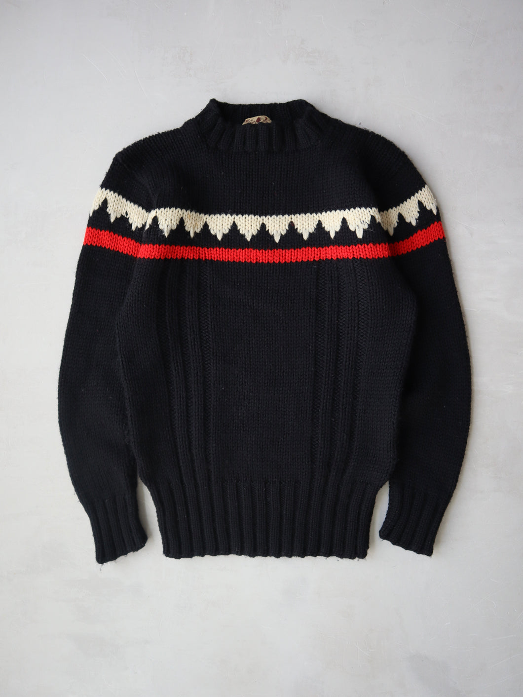 1940's King of Kingstone Hand Loomed Wool Sweater - S