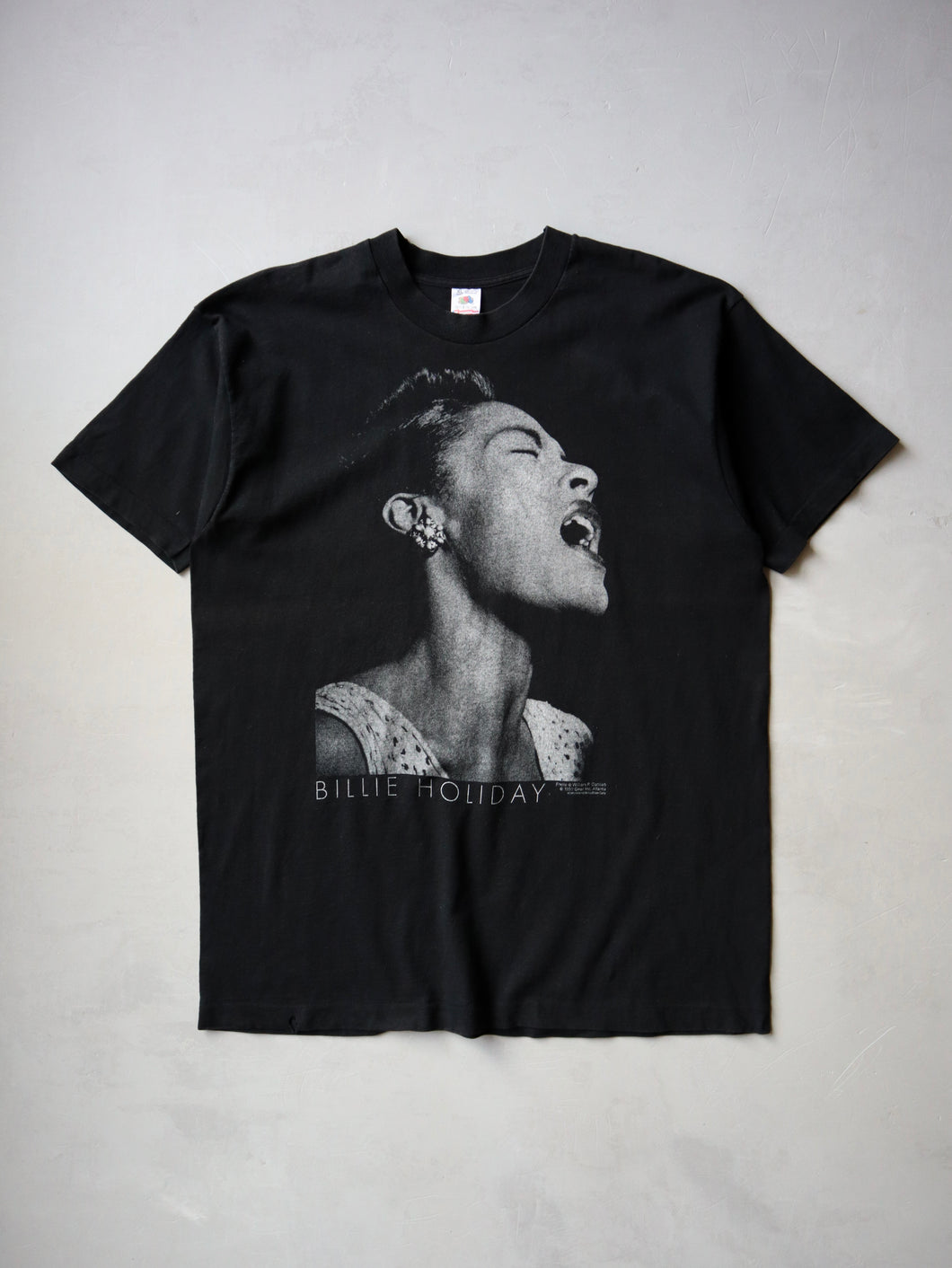 1990's Billie Holiday Portrait T-Shirt - L