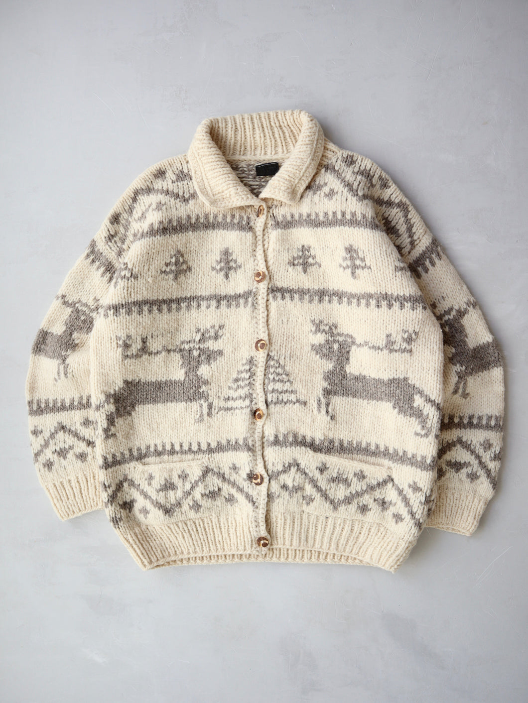 1980's Nuca Huasi Cowichan Wool Knit Sweater - L