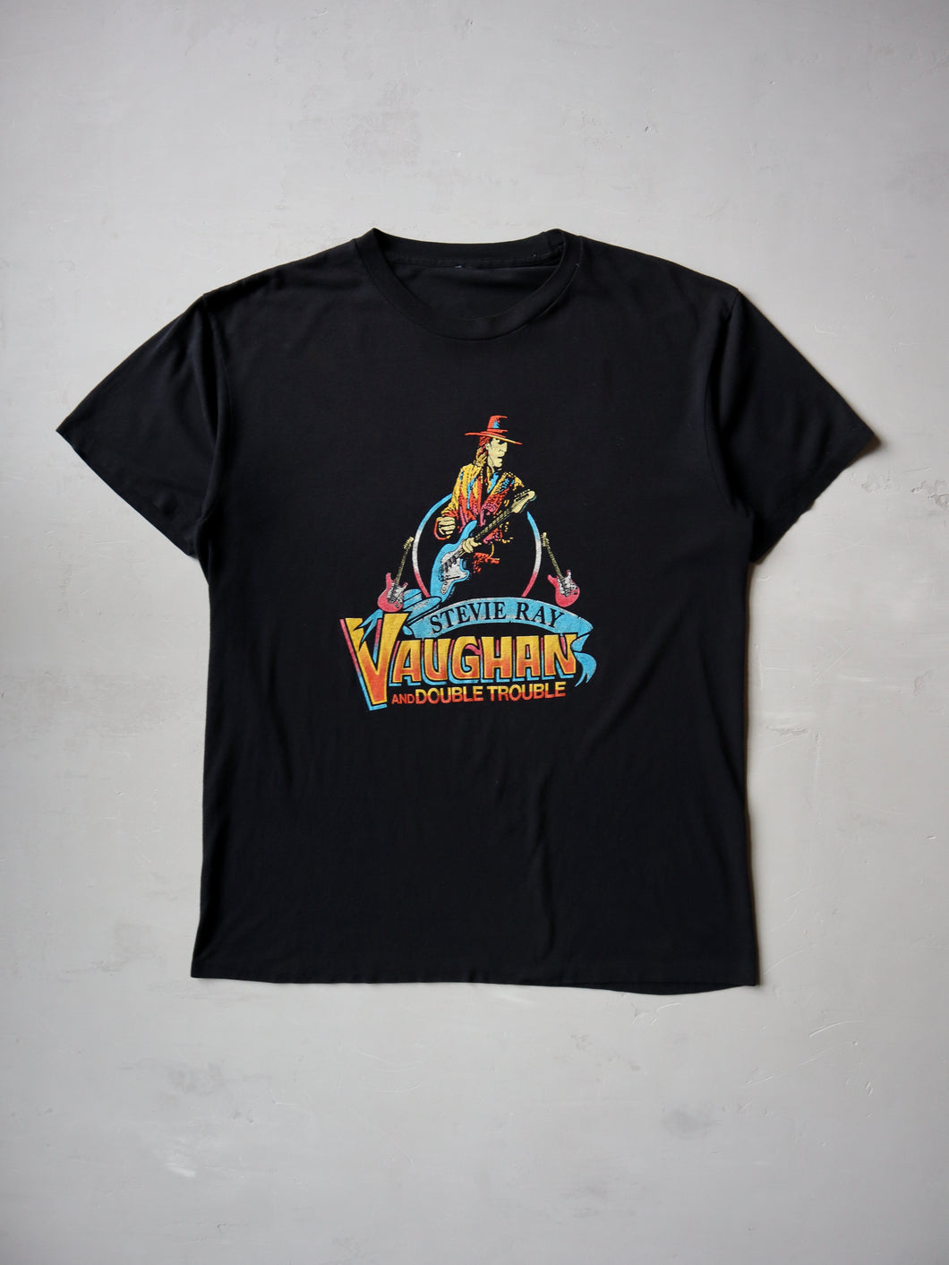 1980's Stevie Ray Vaughan and Double Trouble Tour T-Shirt - L