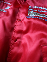Load image into Gallery viewer, 1980&#39;s Budweiser Clydesdales Satin Bomber Jacket - XL
