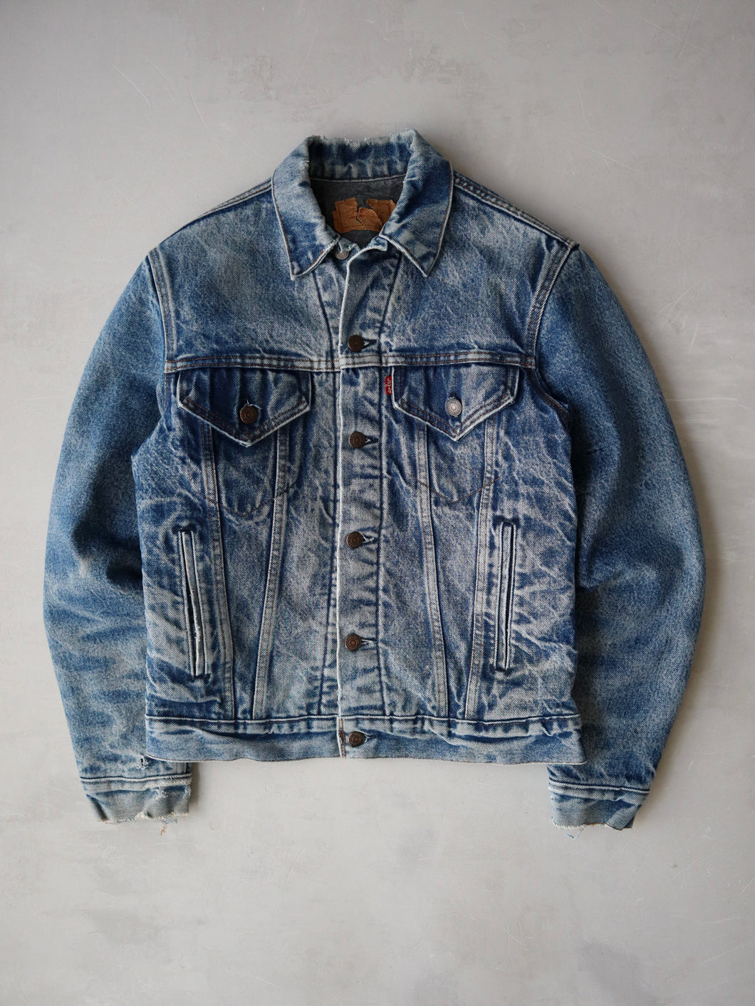 1980s Made in USA Levi's Blanket Lined Denim Jacket - XS