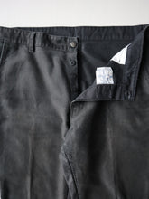 Load image into Gallery viewer, Black French Moleskin Pants with 13 Star Button - 36"

