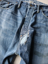 Load image into Gallery viewer, Heavily Repaired and Distressed RRL Buckle Back Jeans - 38"
