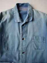 Load image into Gallery viewer, 1960s Faded French Chore with 13 Star Buttons - M/L
