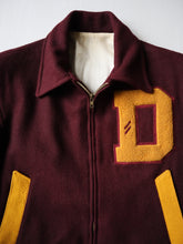 Load image into Gallery viewer, 1950s Cropped Wool Varsity Jacket - M
