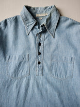 Load image into Gallery viewer, 1970s Chambray Pullover Work Shirt - L
