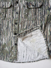 Load image into Gallery viewer, 1990&#39;s Rattlers Tree Bark Camo Flannel Shirt - M
