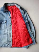 Load image into Gallery viewer, 1970s Distressed Wrangler Denim Chore Jacket - L
