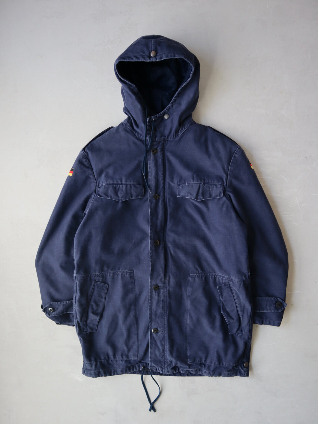1980's German Army Hooded Field Parka with Removable Lining - L