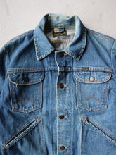 Load image into Gallery viewer, 1970&#39;s Wrangler 124MJ Patched Denim Jacket - XS

