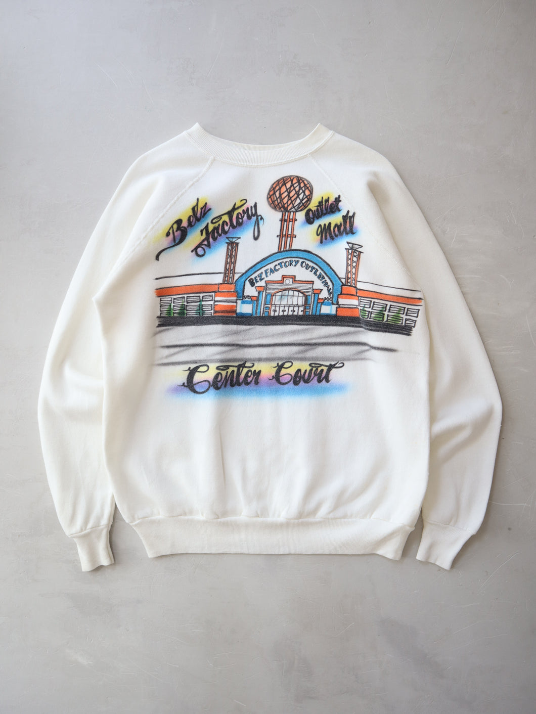 1970/80s Airbrushed Raglan Sweatshirt - M/L