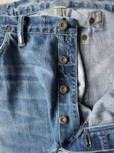 Load image into Gallery viewer, Heavily Repaired and Distressed RRL Buckle Back Jeans - 38"
