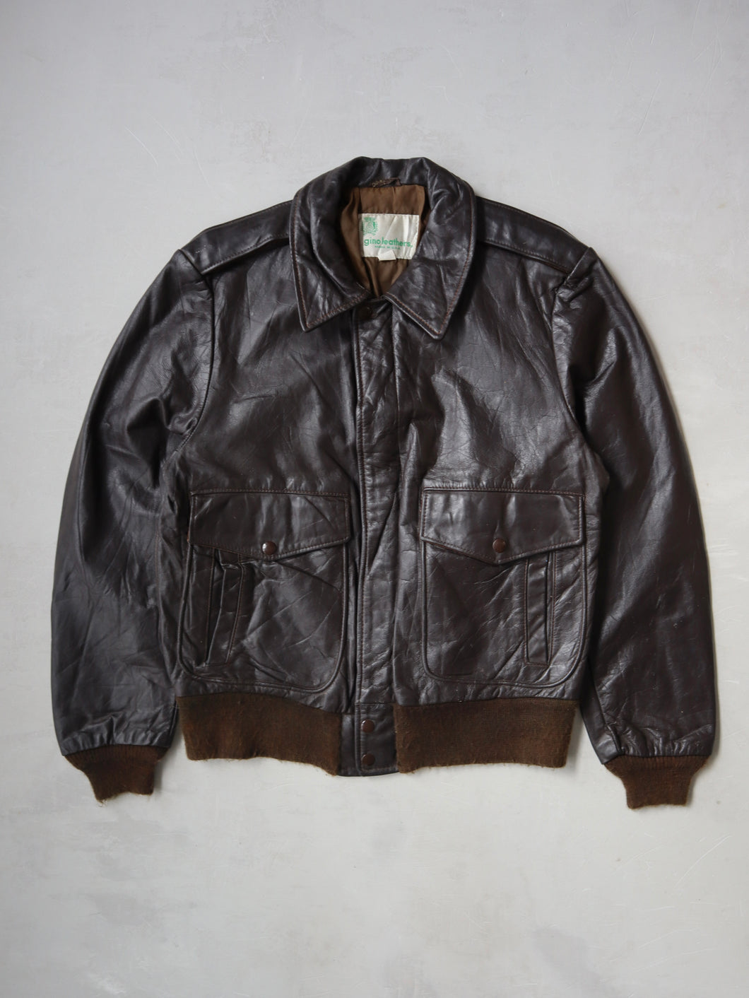 1970's Gino Leathers A-2 Leather Jacket - S